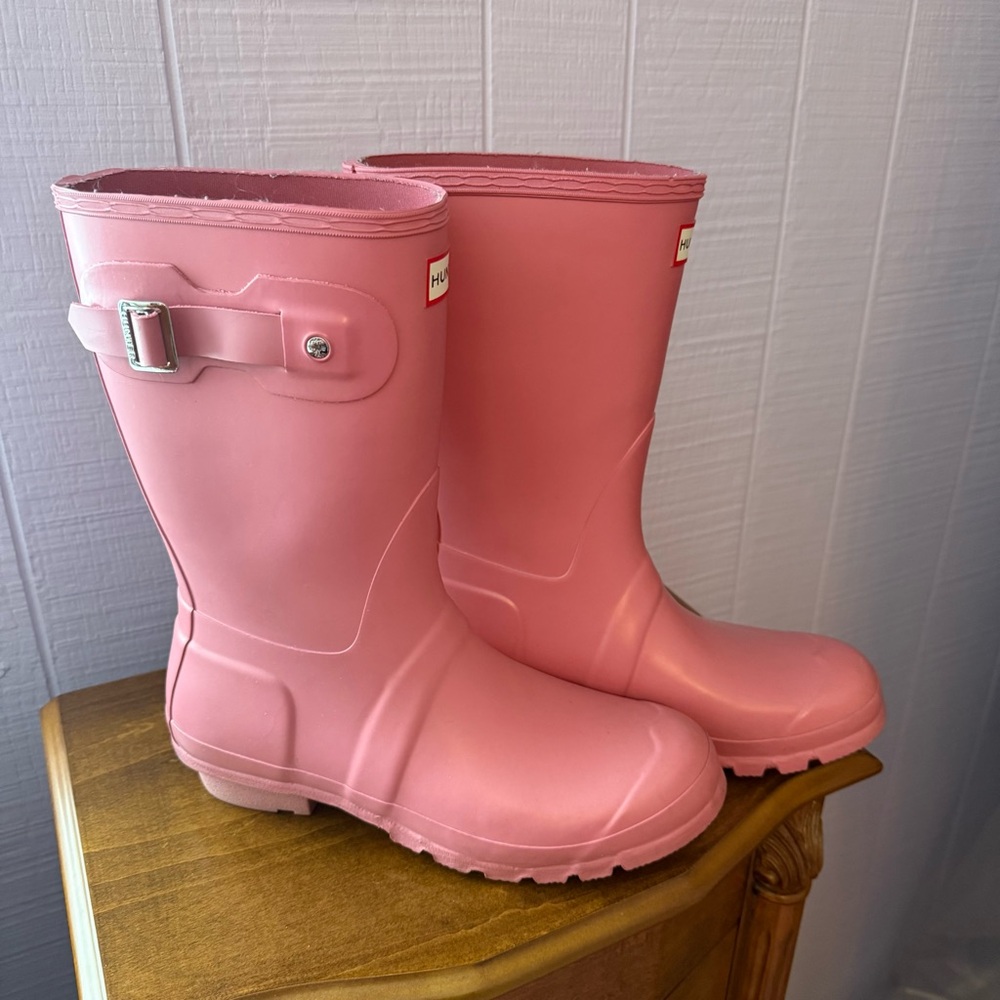 Hunter Original short matte pink rain boots - Picture 2 of 7